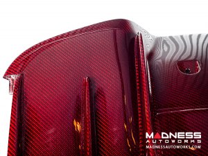 Alfa Romeo Giulia Rear Diffuser - Carbon Fiber - Quadrifoglio Model - Light Red Candy 